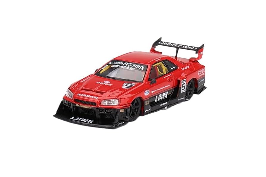 ミニカー CM LBWK ER34 Super Silhouette SKYLINE CM Model 1:64 Nissan Skyline ER34 LBWK Super Silhouette